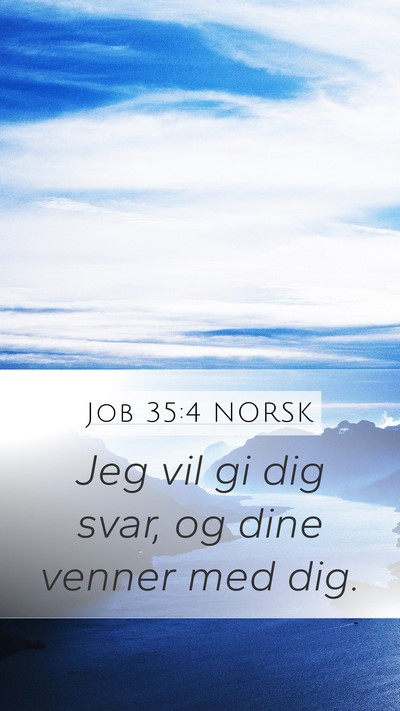Job 35:4 NORSK Bible Verse Image