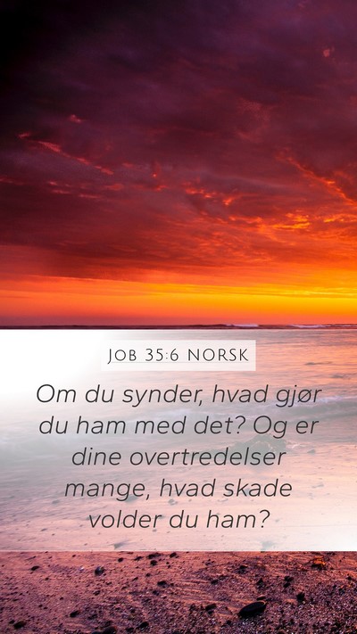 Job 35:6 NORSK Bible Verse Image