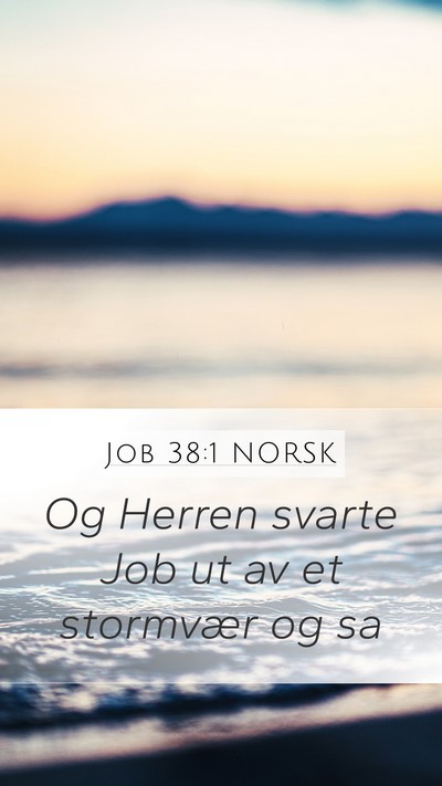 Job 38:1 NORSK Bible Verse Image
