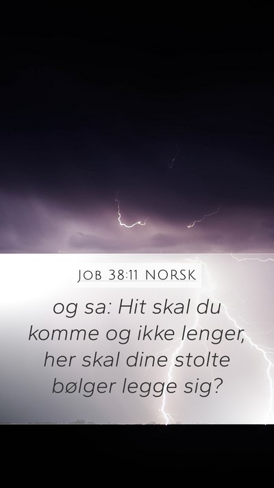 Job 38:11 NORSK Bible Verse Image