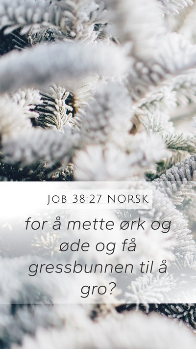 Job 38:27 NORSK Bible Verse Image