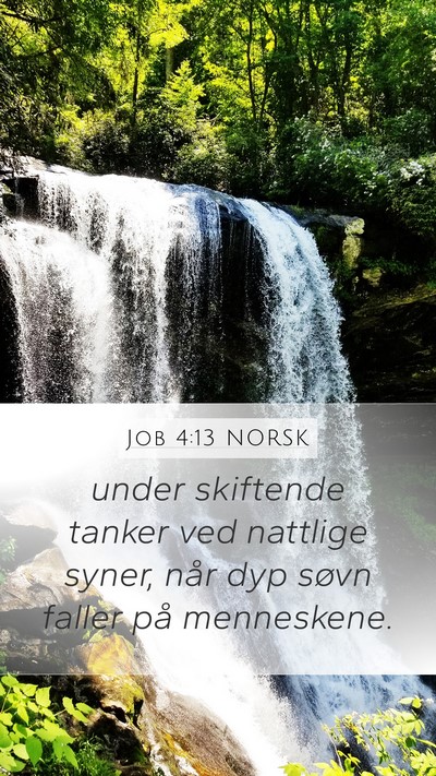 Job 4:13 NORSK Bible Verse Image