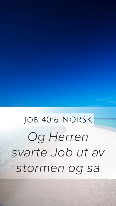 Job 40:6 NORSK Bible Verse Image