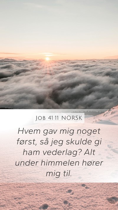 Job 41:11 NORSK Bible Verse Image