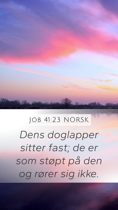 Job 41:23 NORSK Bible Verse Image