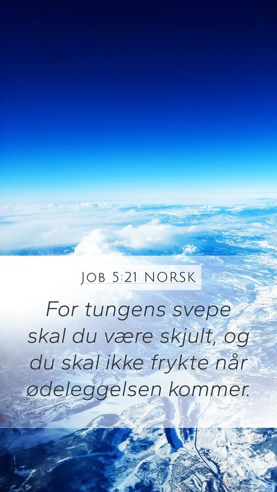Job 5:21 NORSK Bible Verse Image