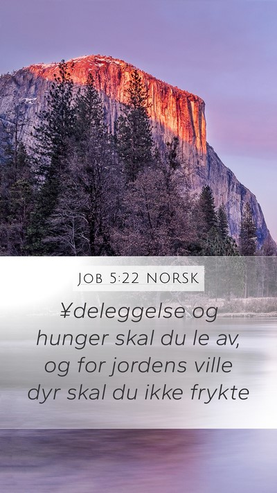 Job 5:22 NORSK Bible Verse Image