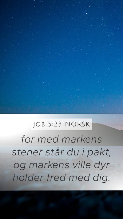 Job 5:23 NORSK Bible Verse Image