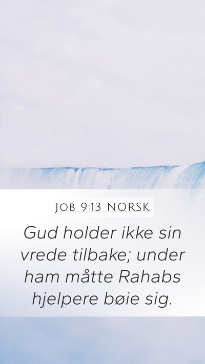 Job 9:13 NORSK Bible Verse Image