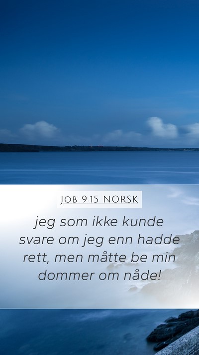 Job 9:15 NORSK Bible Verse Image