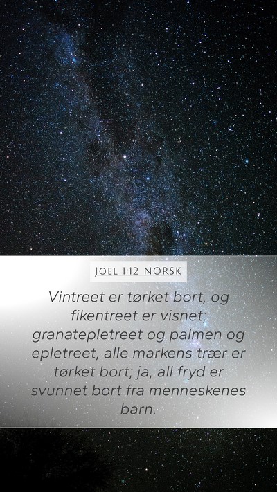 Joel 1:12 NORSK Bible Verse Image