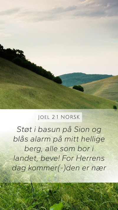 Joel 2:1 NORSK Bible Verse Image