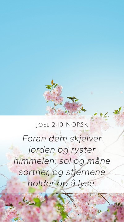 Joel 2:10 NORSK Bible Verse Image