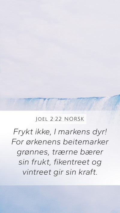 Joel 2:22 NORSK Bible Verse Image