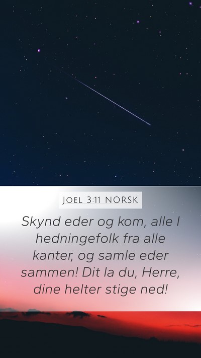 Joel 3:11 NORSK Bible Verse Image