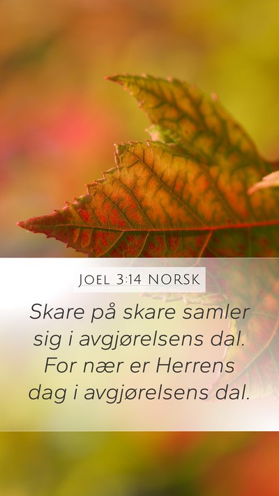Joel 3:14 NORSK Bible Verse Image