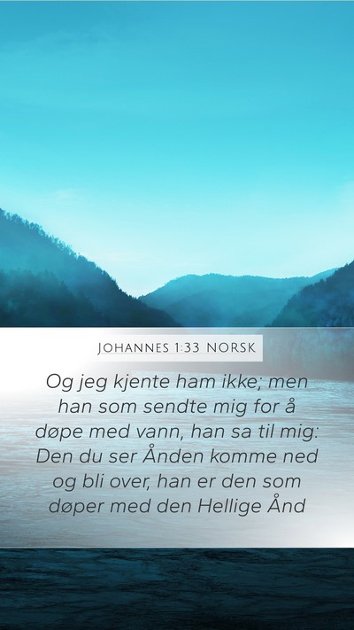 Johannes 1:33 NORSK Bible Verse Image