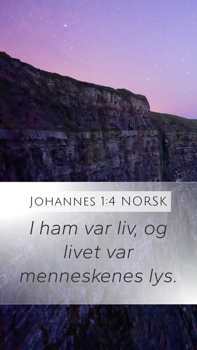 Johannes 1:4 NORSK Bible Verse Image