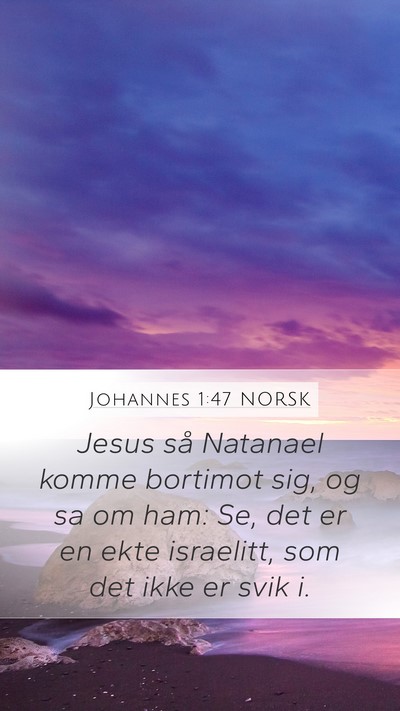 Johannes 1:47 NORSK Bible Verse Image