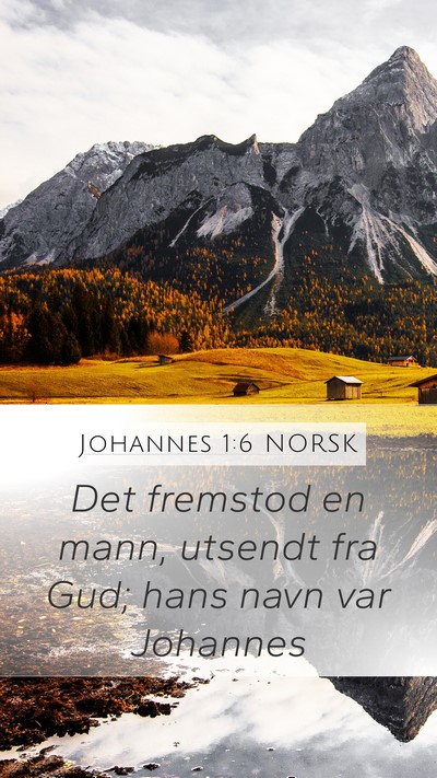 Johannes 1:6 NORSK Bible Verse Image