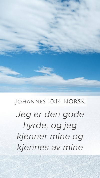Johannes 10:14 NORSK Bible Verse Image