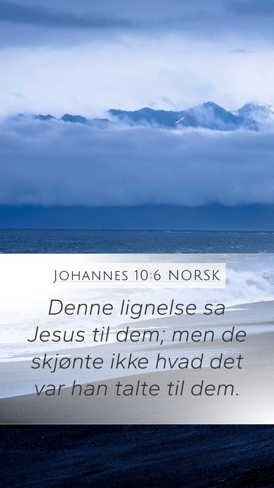 Johannes 10:6 NORSK Bible Verse Image