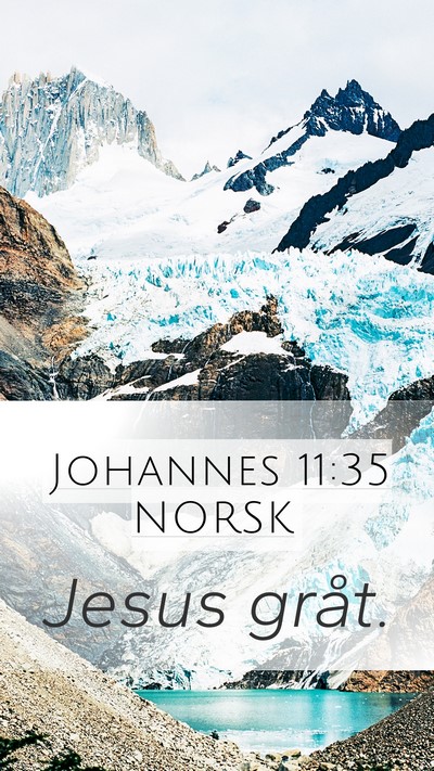Johannes 11:35 NORSK Bible Verse Image