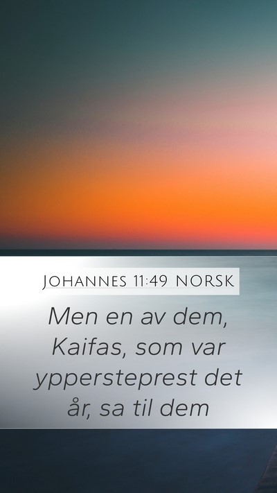 Johannes 11:49 NORSK Bible Verse Image