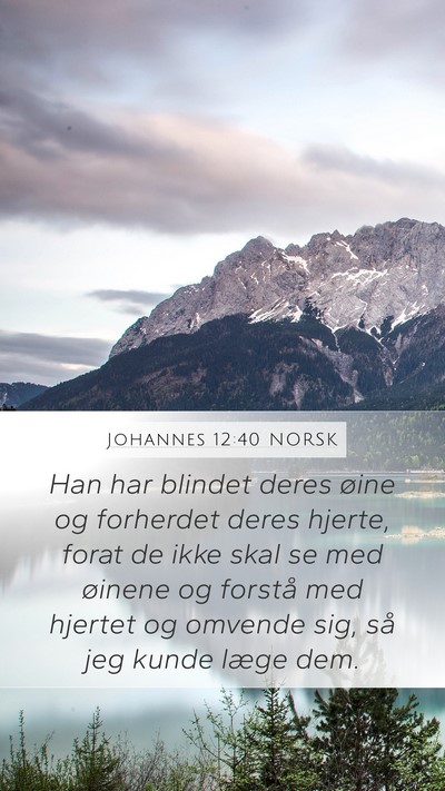 Johannes 12:40 NORSK Bible Verse Image