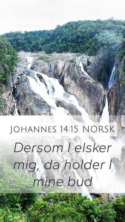Johannes 14:15 NORSK Bible Verse Image