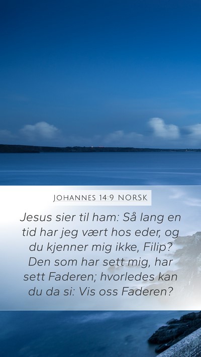 Johannes 14:9 NORSK Bible Verse Image