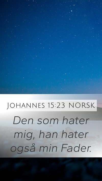 Johannes 15:23 NORSK Bible Verse Image
