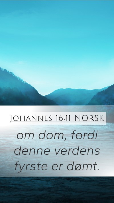 Johannes 16:11 NORSK Bible Verse Image