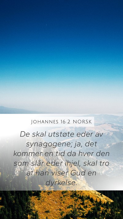 Johannes 16:2 NORSK Bible Verse Image