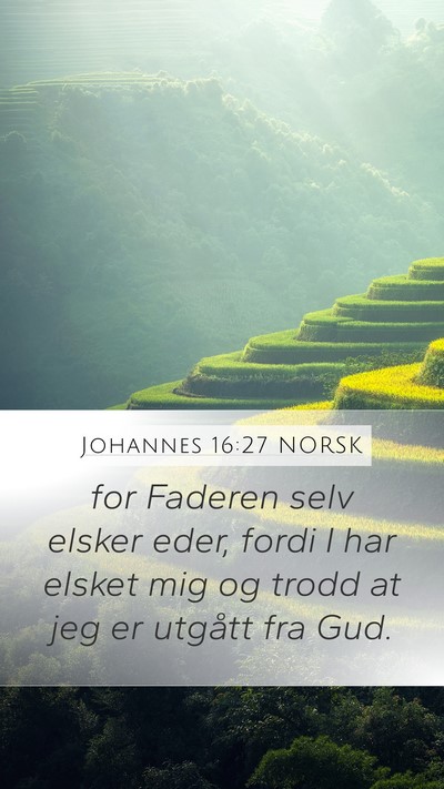 Johannes 16:27 NORSK Bible Verse Image