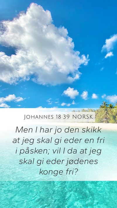 Johannes 18:39 NORSK Bible Verse Image