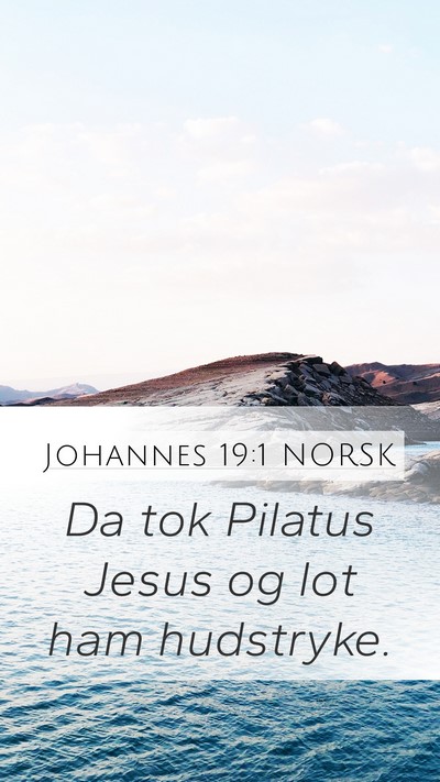 Johannes 19:1 NORSK Bible Verse Image
