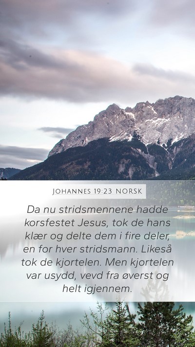 Johannes 19:23 NORSK Bible Verse Image