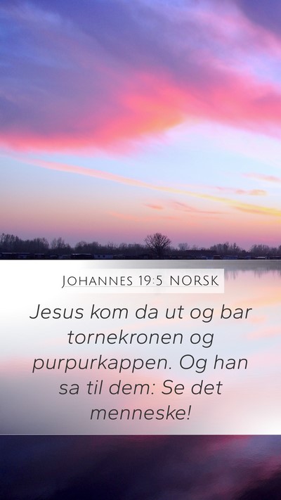 Johannes 19:5 NORSK Bible Verse Image