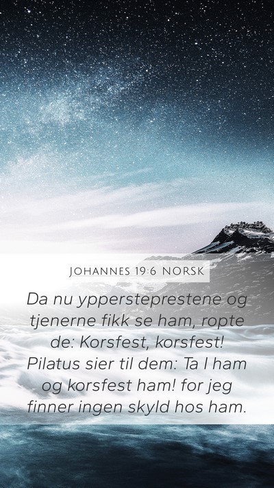 Johannes 19:6 NORSK Bible Verse Image