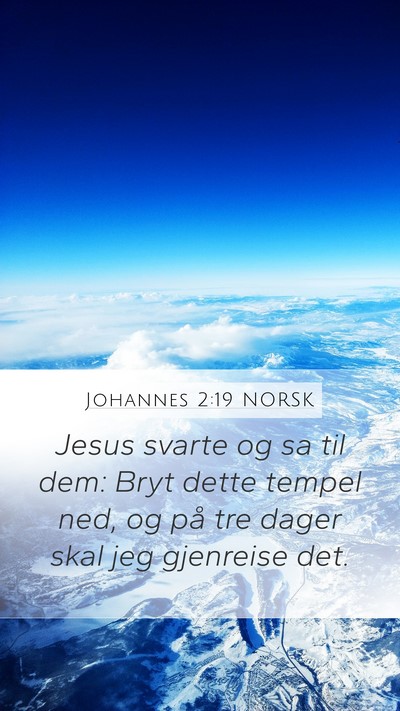 Johannes 2:19 NORSK Bible Verse Image