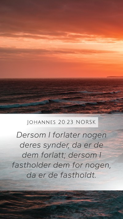 Johannes 20:23 NORSK Bible Verse Image