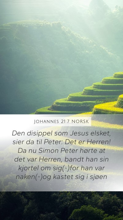 Johannes 21:7 NORSK Bible Verse Image