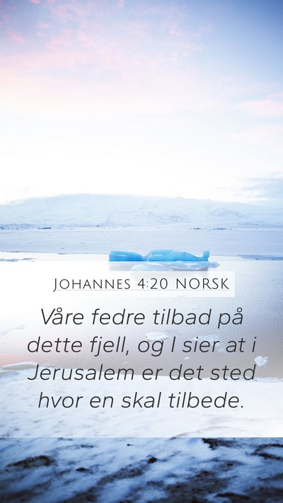 Johannes 4:20 NORSK Bible Verse Image