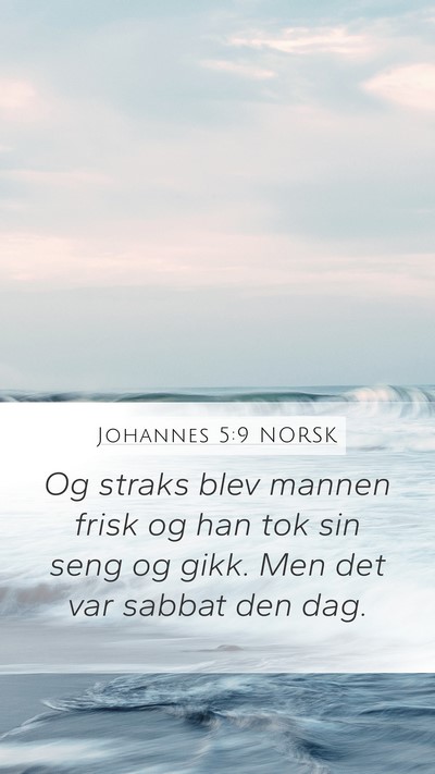 Johannes 5:9 NORSK Bible Verse Image