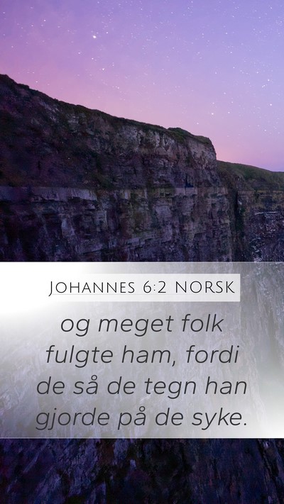 Johannes 6:2 NORSK Bible Verse Image
