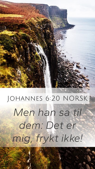 Johannes 6:20 NORSK Bible Verse Image