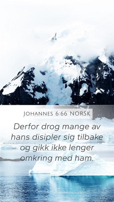 Johannes 6:66 NORSK Bible Verse Image