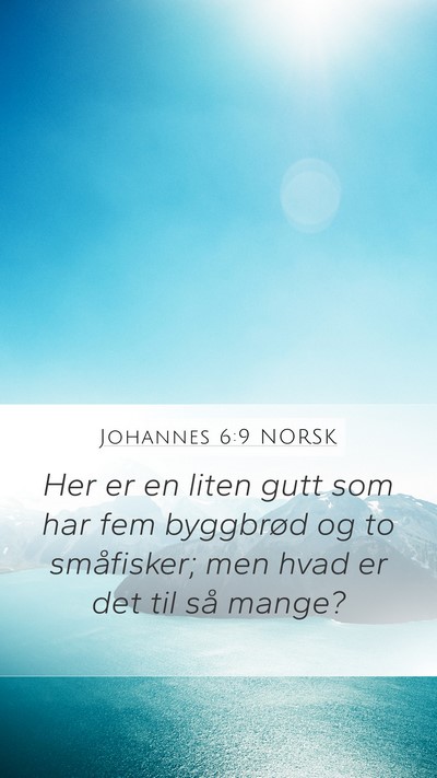 Johannes 6:9 NORSK Bible Verse Image