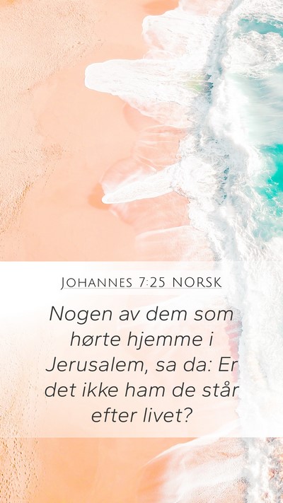 Johannes 7:25 NORSK Bible Verse Image